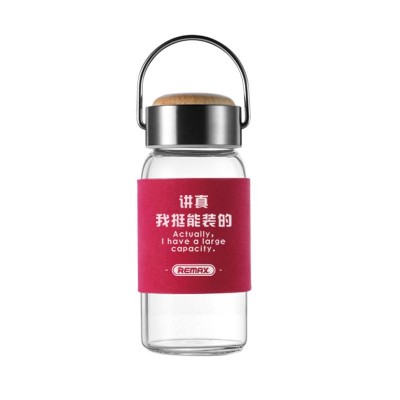 Remax (OR) RT-CUP-57 Yamu Glass Bottle (260ml) Red (Пляшка для води)